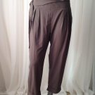 NWT Bar III Cuffed Beachnut Cropped Pants with Sash, Size 12