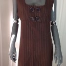 S.O. Brown & Gold Juniors Short Jumper Dress, Size Extra Large