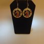 Vintage Cloisonne Enamel Dangle Hook Unicorn Earrings