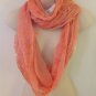NWT D&Y Orange & White Figure 8 Scarf Multi Loop