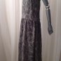 NWOT Mossimo Black Brown Tribal Sheer Drop Waist Maxi Dress, Size Small