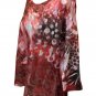 NWT Style & Co. Graphic Sequin Embellished 3/4 Sleeve Blouse Top, Medium
