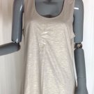 Nwt Willow Bay Taupe Gold Glitter Tunic Tank Top, Size Large