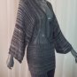Rampage Black & White Deep V Neckline Snug Fit Tunic Knit Sweater, Medium