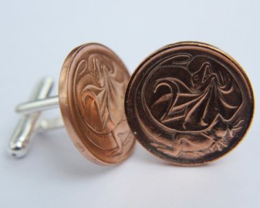 Australian 2 Cent Coin Cufflinks