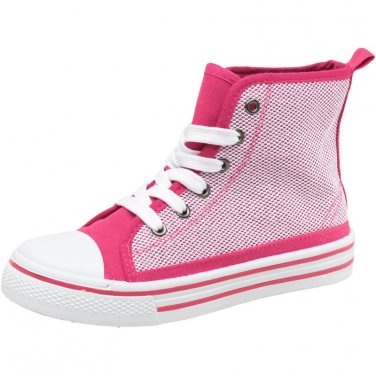 Board Angels Girls Snake Effect Hi Tops Pink NEW