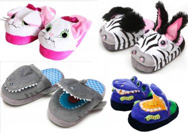 KIDS SILLY SLIPPERS SIZE 8-9 & 12-13 THEY COME TO LIFE WHEN YOU WALK NEW