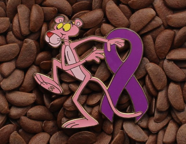 Purple Ribbon Pin Pink Panther Pins