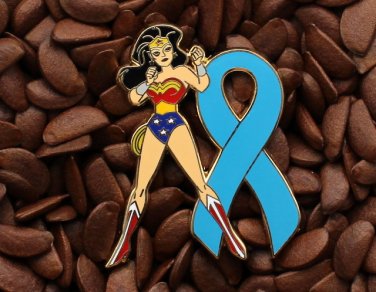 Blue Ribbon Pins Patriots Wonder Woman Pin