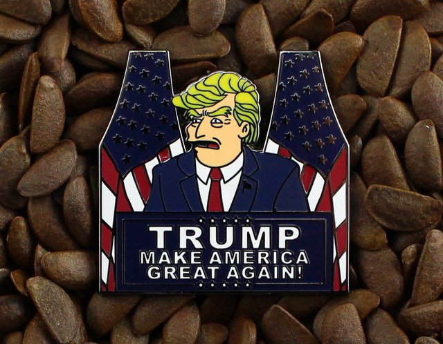 Donald Trump For President 2016 The Simpsons Pin