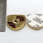 Porsche Crest Metal Car Emblem 1 1/5 Inch Tall Sticker