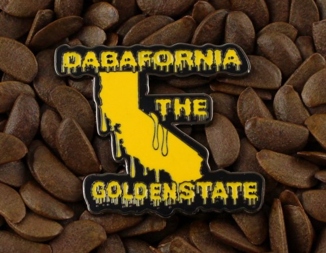 BHO Pins Dabafornia The Goldenstate Honey Oil Pin