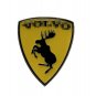 V Metal Car Emblem Sticker Prancing Moose 1 1/2 Inch