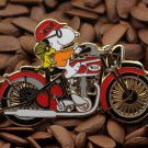 Snoopy Pins Woodstock BSA Motorcycle pin
