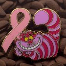 Cheshire Cat Pins Pink Ribbon Pin