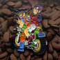 Dragon Ball Pins Son Goku & Launch Bulma Motorcycle