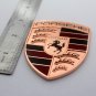 Porsche Crest Metal Car Emblem 3 Inch Tall Sticker 2023 Edition C
