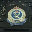 Australian New South Wales Police Force Metal Badge Retired With Leather Holder