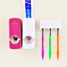 Fully automatic toothpaste squeezer toothbrush holder squeeze device red /white 2pcs/lot
