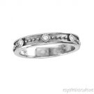 0.10 CTW DIAMOND 14K WHITE GOLD BAND