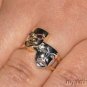 Diamond & Ruby Ring 14K Yellow Gold Comedy & Tragedy