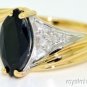 Sapphire & Diamond Ring 14K Yellow Gold (September)
