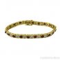 4.62 CTW Diamond & Ruby Tennis Bracelet 14K Yellow Gold