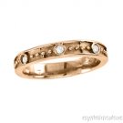 0.10 CTW DIAMOND 14K ROSE GOLD BAND