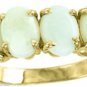 1.85 CTW OPAL RING SET IN 10K YELLOW GOLD