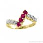 Ruby and Diamond Ring 14K Yellow Gold