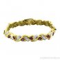 4.16 CTW Diamond & Ruby Tennis Bracelet 14K Yellow Gold