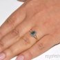 Sapphire & Diamond Ring 14K Gold (September Birthstone)