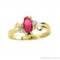 MARQUIESE RUBY AND DIAMOND RING 14K YELLOW GOLD