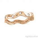 0.15 CTW DIAMOND 14K ROSE GOLD BAND