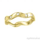0.15 CTW DIAMOND 14K YELLOW GOLD BAND