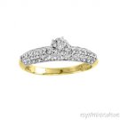 0.75 CTW Diamond Engagement Promise Ring 14K Gold