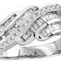 0.93 CTW DIAMOND RING 14K WHITE GOLD