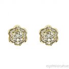 0.70 CTW DIAMOND EARRINGS 14K YELLOW GOLD