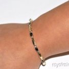 3.04 CTW Sapphire & Diamond Bracelet 14K Yellow Gold