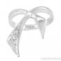 0.10 CTW Diamond Ring 14K White Gold - FUN