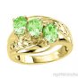 Past Present Future 3 Stone Citrine Ring 14K White Gold