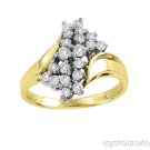 0.65 CTW Diamond Ladies Ring 14K Yellow Gold