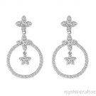 1.02 CTW DIAMOND EARRINGS 14K WHITE GOLD