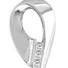 0.24 CTW Diamond Past Present Future Pendant 10K White Gold