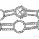 2.16 CTW DIAMOND CIRCLE OF LIFE TENNIS BRACELET 14K WHITE GOLD