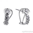 0.50 CTW Diamond Earrings 14K White Gold