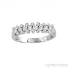 0.60 CTW DIAMOND RING 14K WHITE GOLD