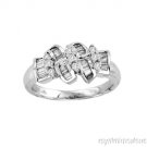 0.49 CTW DIAMOND RING 14K WHITE GOLD