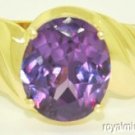 Gold Ring Alexandrite Stone 10K Yellow or White Gold