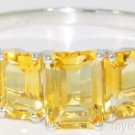 Citrine (November Birthstone) 10K White Gold Ring